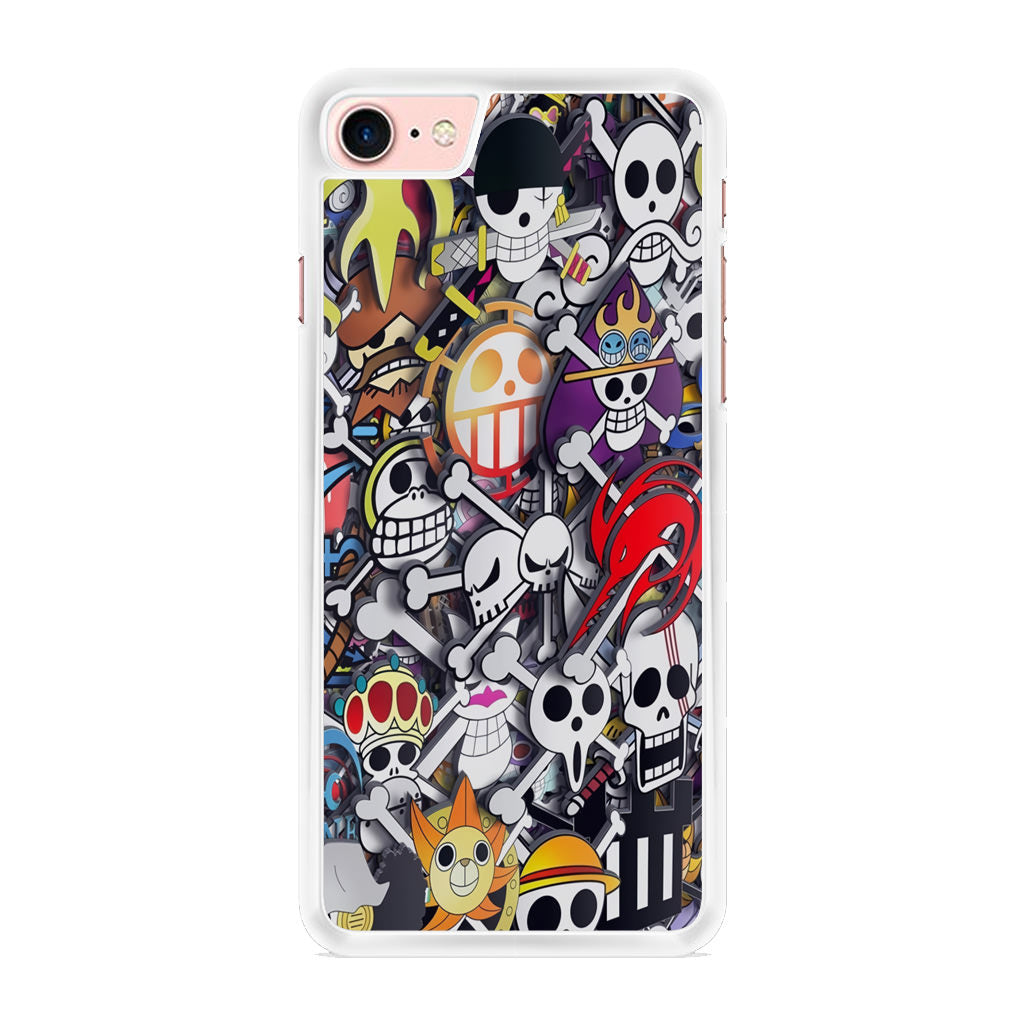 All Pirate Symbols One Piece iPhone 7 Case