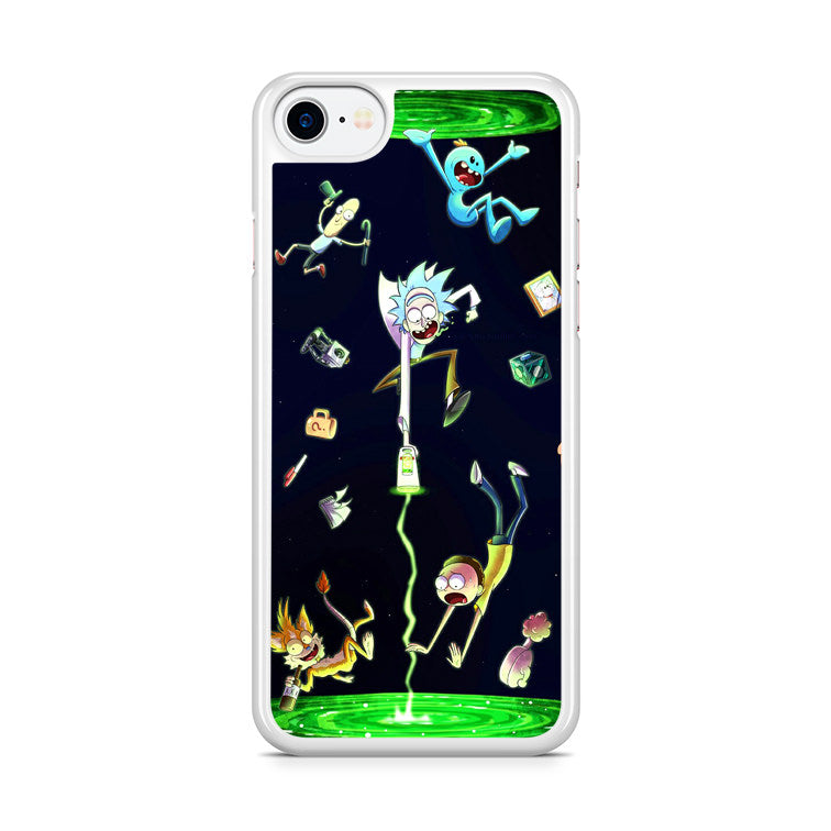Rick And Morty Portal Fall iPhone 8 Case