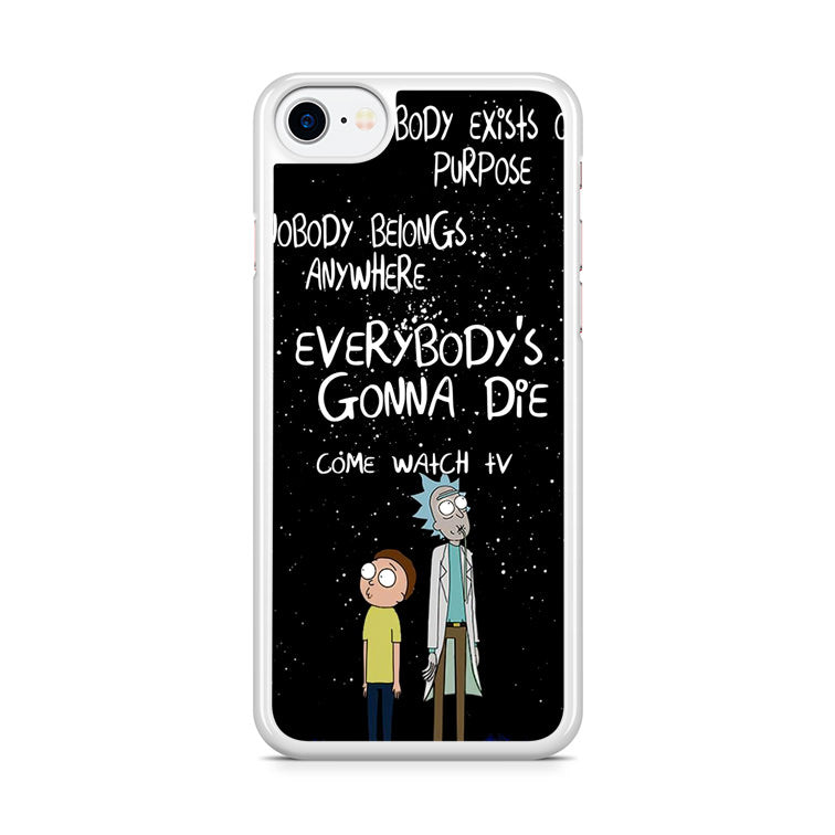 Rick And Morty Quotes iPhone 8 Case