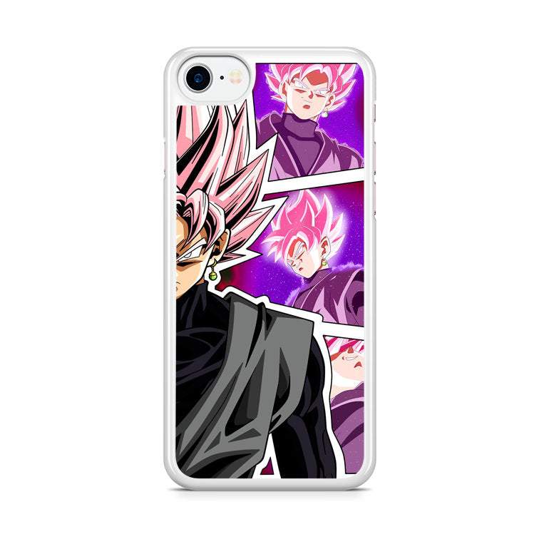 Super Goku Black Rose Collage iPhone 8 Case