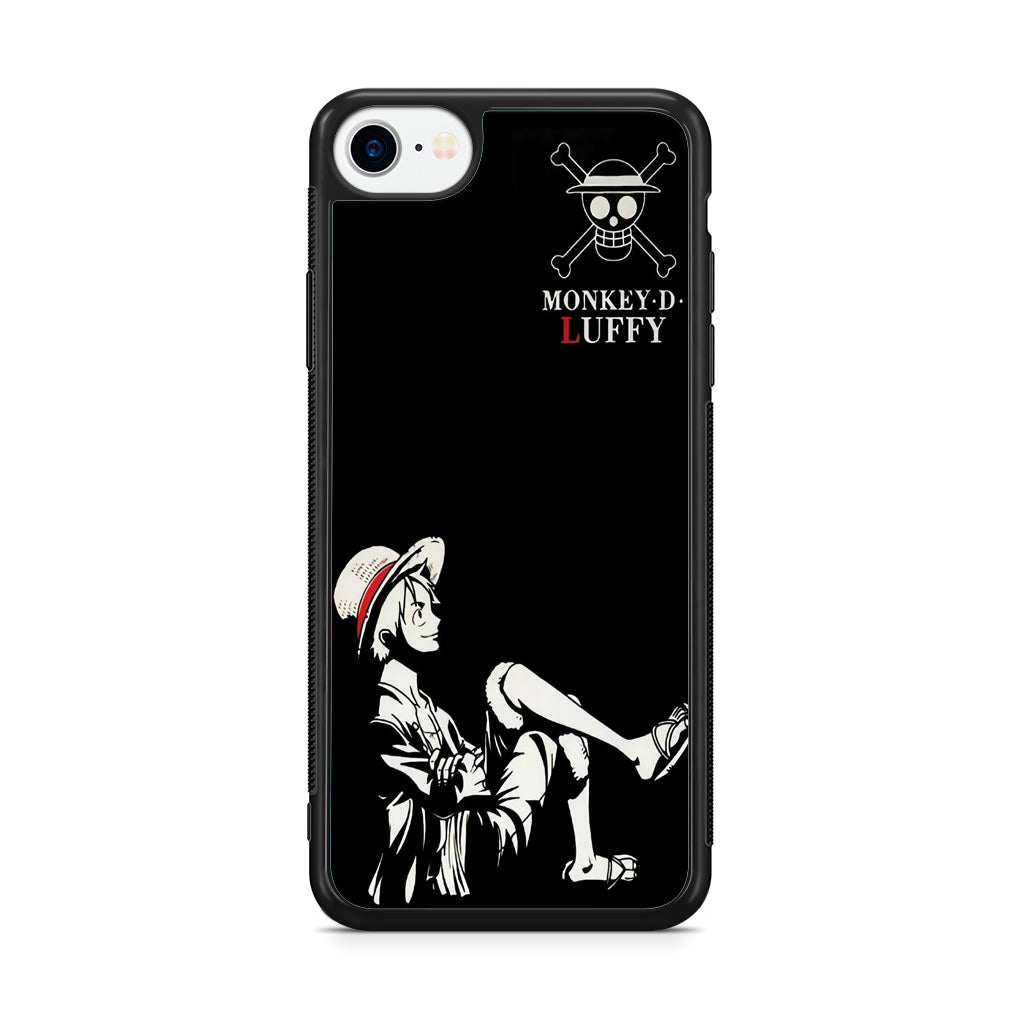 Monkey D Luffy Black And White iPhone SE 3rd Gen 2022 Case