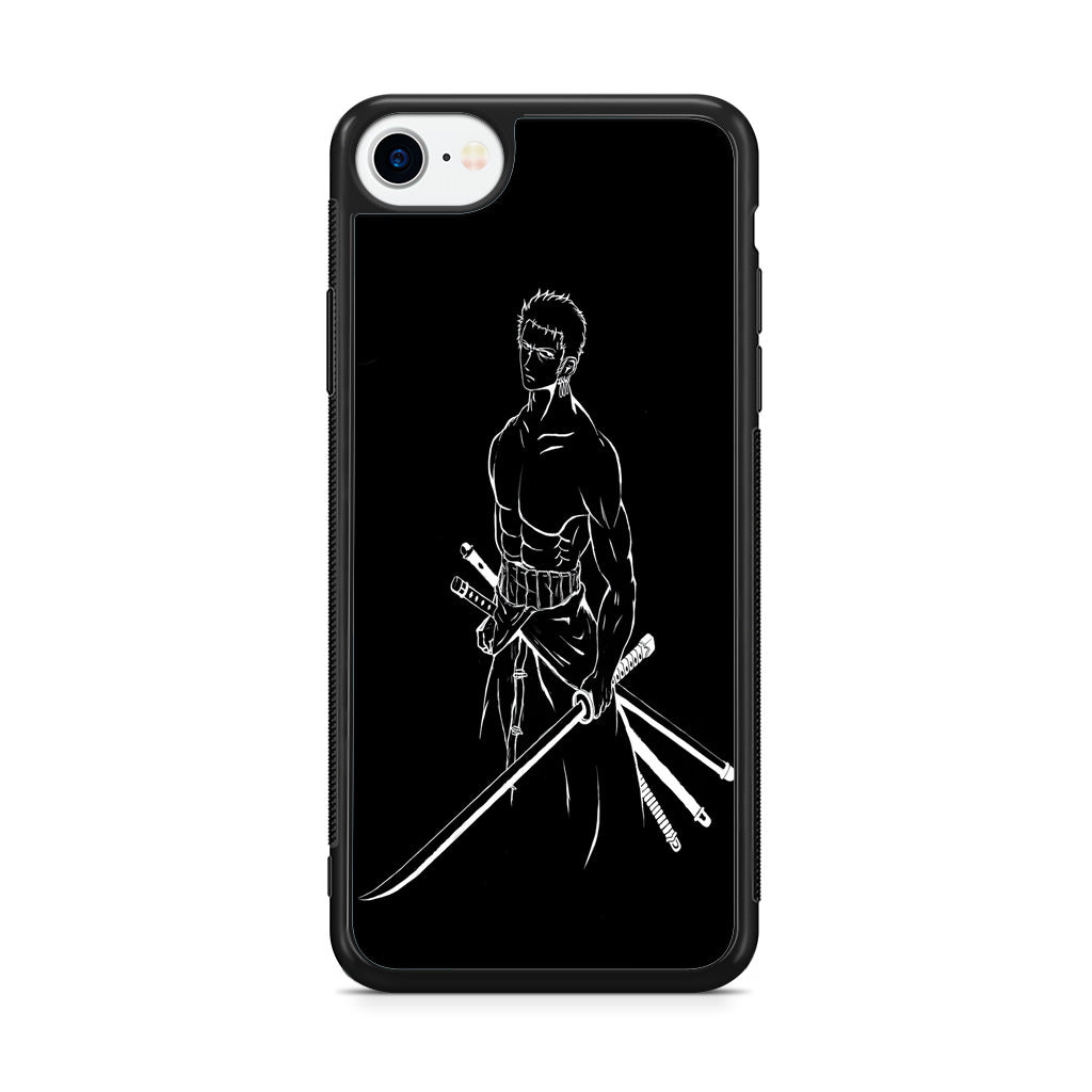Roronoa Zoro Outlines iPhone SE 3rd Gen 2022 Case