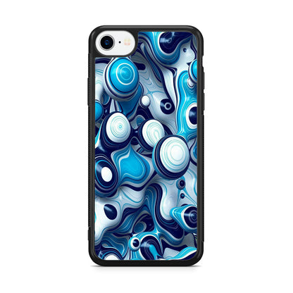 Abstract Art All Blue iPhone SE 3rd Gen 2022 Case