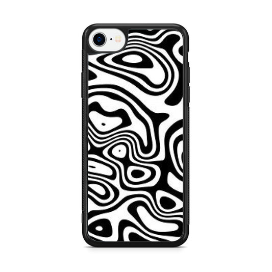Abstract Black and White Background iPhone SE 3rd Gen 2022 Case