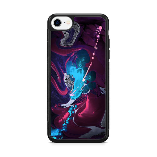 Abstract Purple Blue Art iPhone SE 3rd Gen 2022 Case