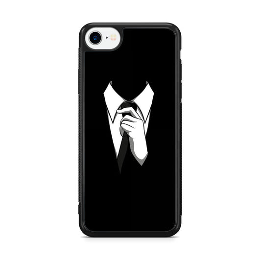 Anonymous Black White Tie iPhone SE 3rd Gen 2022 Case
