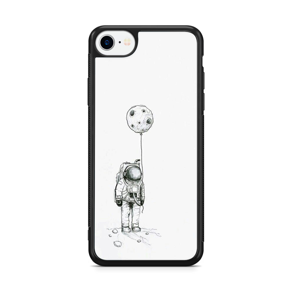Astronaut Moon Balloon iPhone SE 3rd Gen 2022 Case