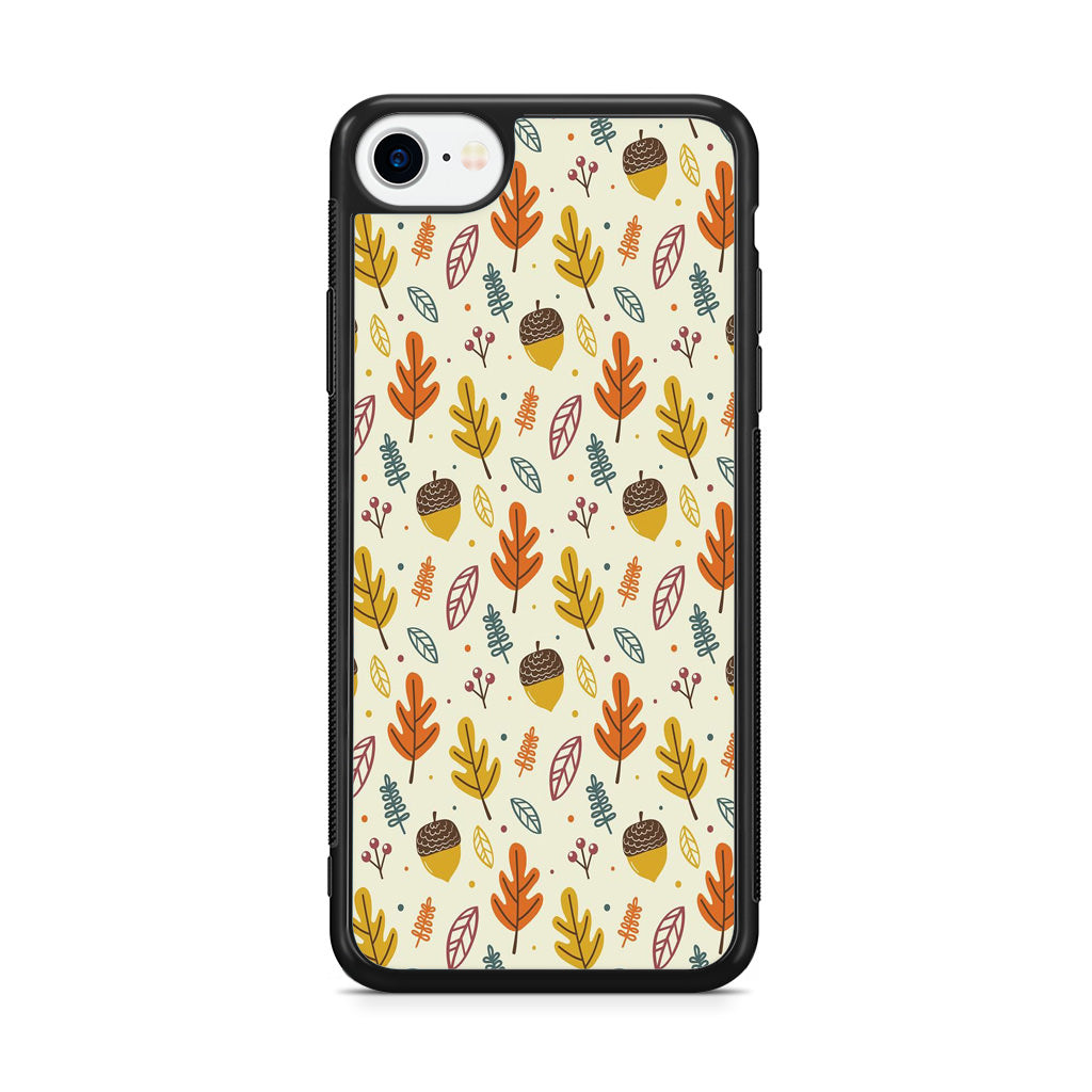 Autumn Things Pattern iPhone SE 3rd Gen 2022 Case