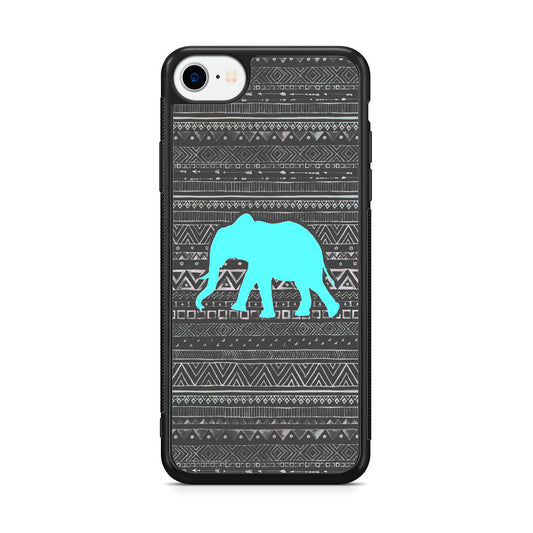 Aztec Elephant Turquoise iPhone SE 3rd Gen 2022 Case