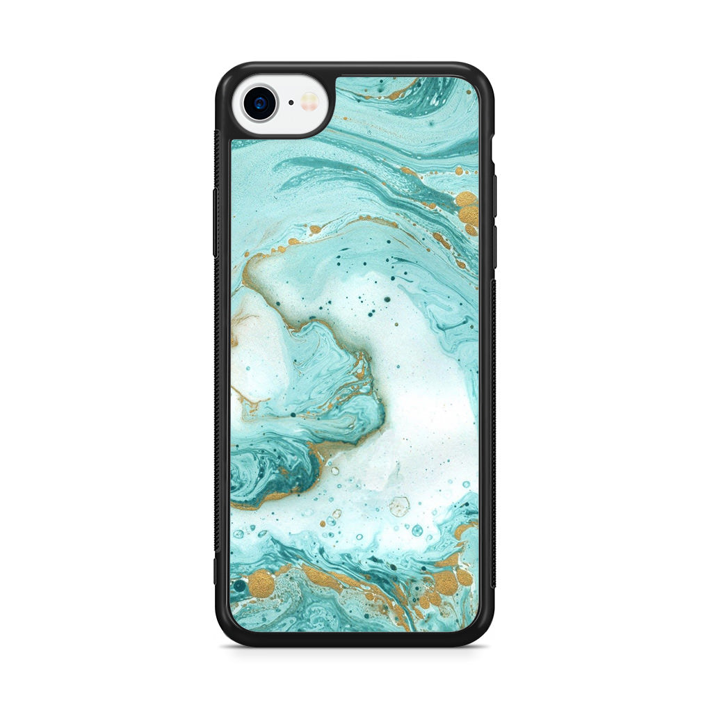 Azure Water Glitter iPhone SE 3rd Gen 2022 Case