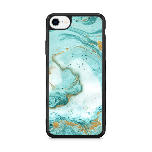 Azure Water Glitter iPhone SE 3rd Gen 2022 Case