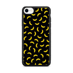 Bananas Fruit Pattern Black iPhone SE 3rd Gen 2022 Case