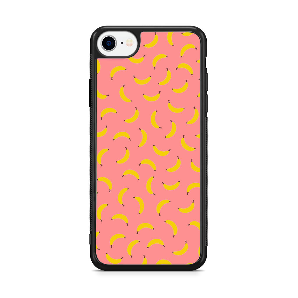 Bananas Fruit Pattern Pink iPhone SE 3rd Gen 2022 Case