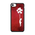 Banksy Girl With Balloons Red iPhone SE 3rd Gen 2022 Case