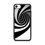 Black and White Twist iPhone SE 3rd Gen 2022 Case