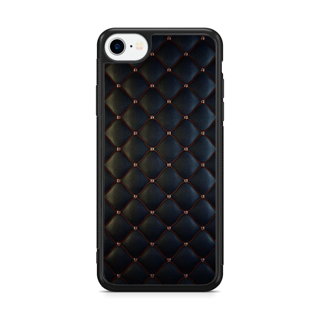 Black Royal Pattern iPhone SE 3rd Gen 2022 Case