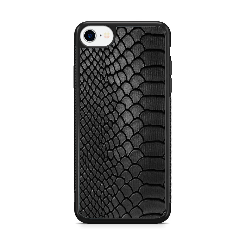 Black Snake Skin Texture iPhone SE 3rd Gen 2022 Case