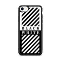 Black White Stripes iPhone SE 3rd Gen 2022 Case