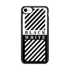Black White Stripes iPhone SE 3rd Gen 2022 Case
