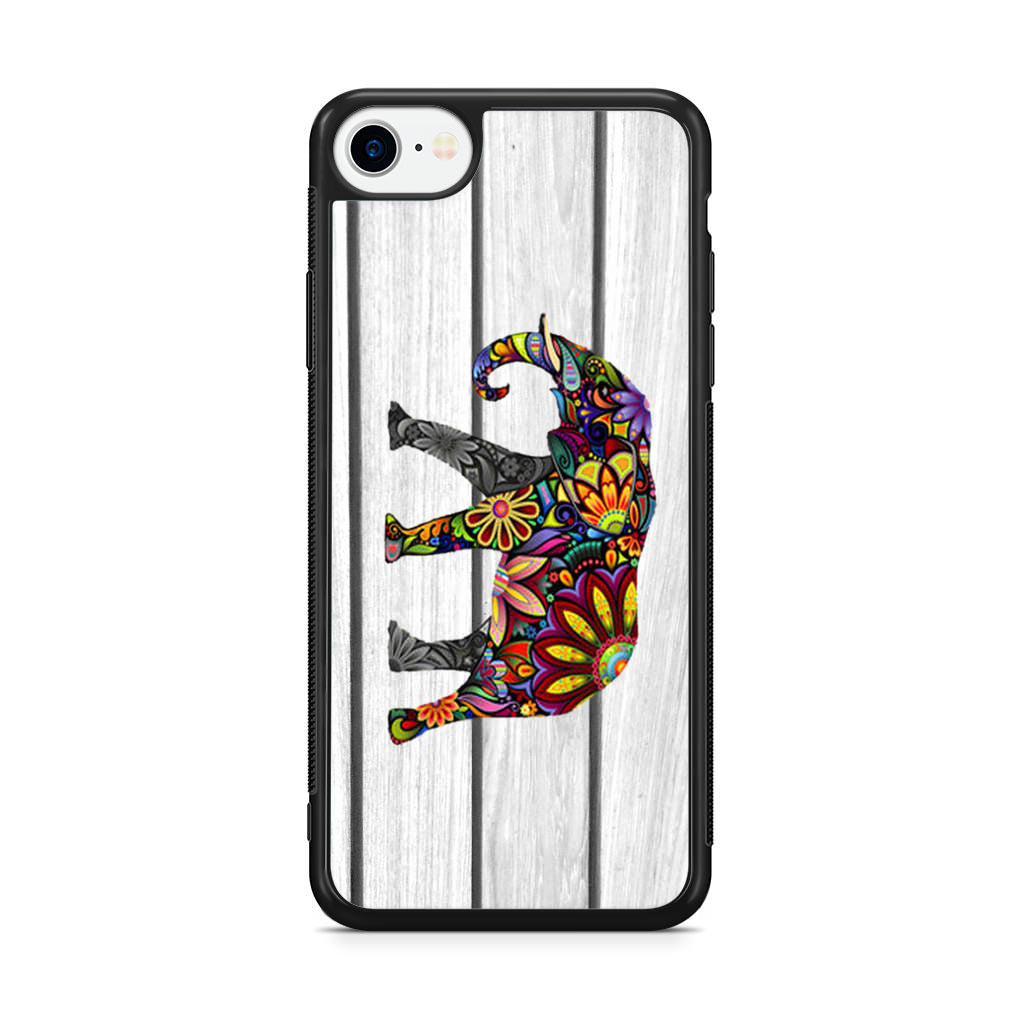 Colorful Elephant Flower iPhone SE 3rd Gen 2022 Case