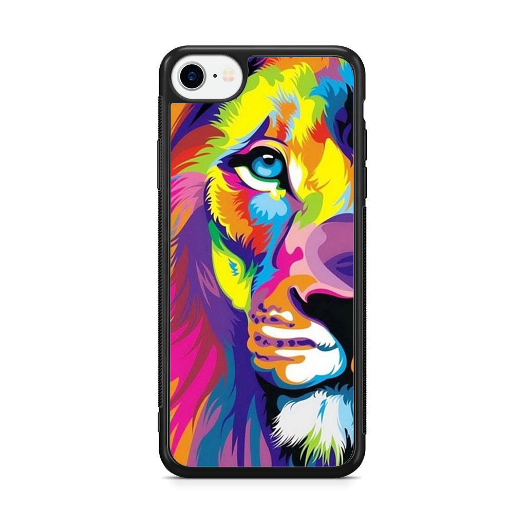 Colorful Lion iPhone SE 3rd Gen 2022 Case