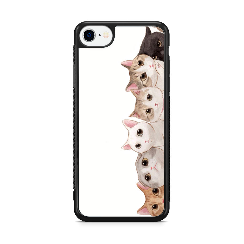 Cute Cats Vertical iPhone SE 3rd Gen 2022 Case