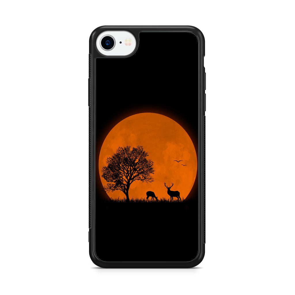 Deer Silhouette iPhone SE 3rd Gen 2022 Case