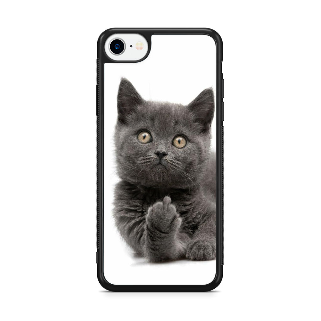 Finger British Shorthair Cat iPhone SE 3rd Gen 2022 Case