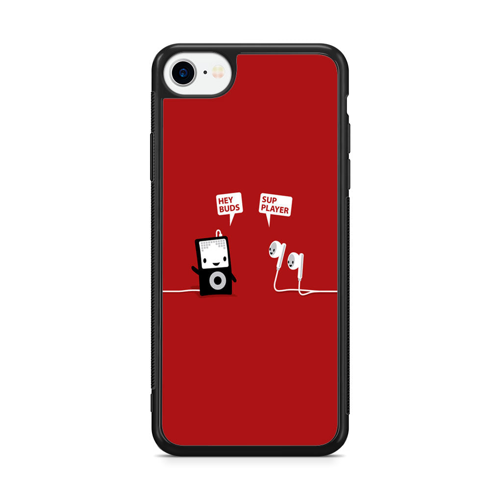 Funny Music Headphones Player Buds iPhone SE 3rd Gen 2022 Case