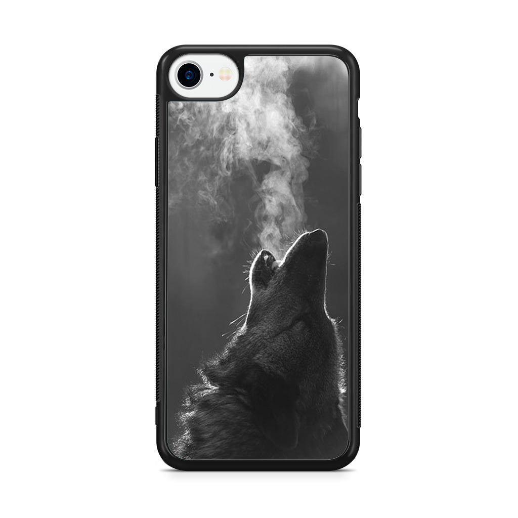 Howling Wolves Black and White iPhone SE 3rd Gen 2022 Case