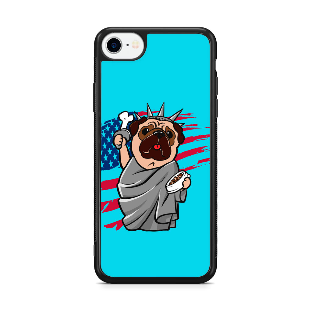 Independence Day Pug iPhone SE 3rd Gen 2022 Case