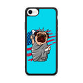 Independence Day Pug iPhone SE 3rd Gen 2022 Case