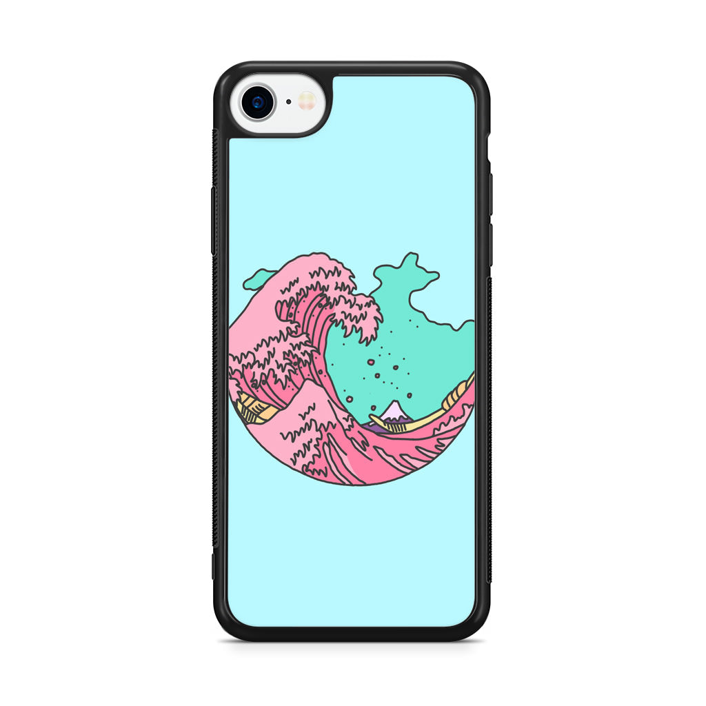 Japanese Pastel Wave iPhone SE 3rd Gen 2022 Case