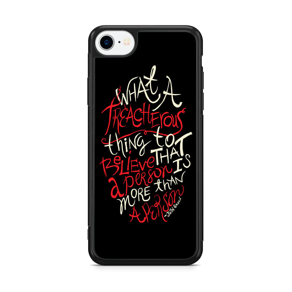 John Green Quotes More Than A Person iPhone SE 3rd Gen 2022 Case