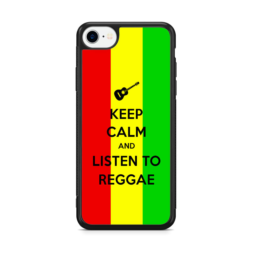 Keep Calm and Listen to Reggae iPhone SE 3rd Gen 2022 Case
