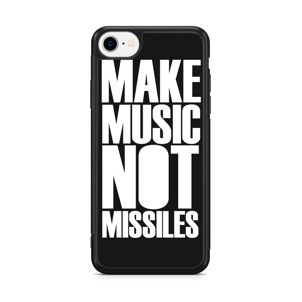 Make Music Not Missiles iPhone SE 3rd Gen 2022 Case