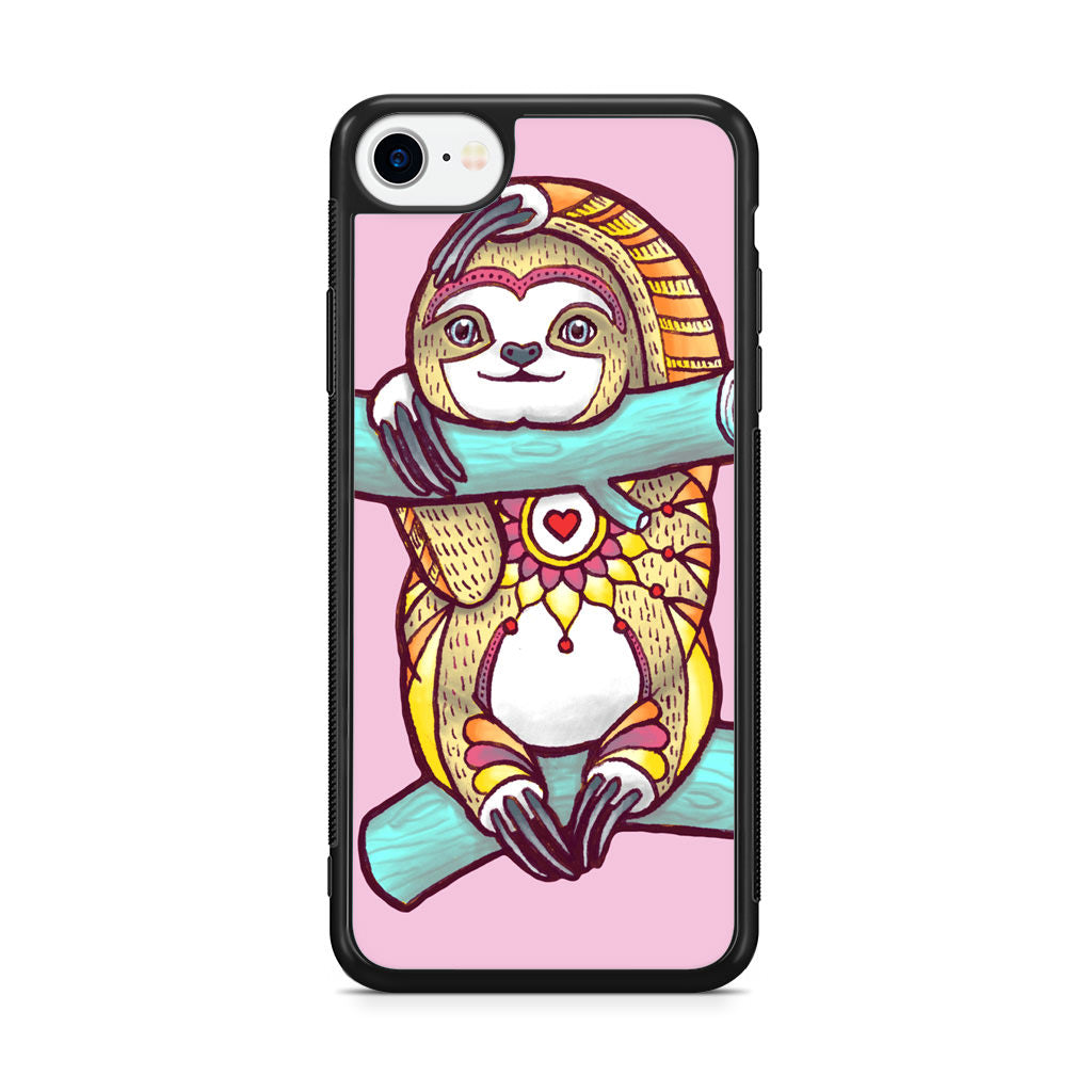 Mandala Sloth iPhone SE 3rd Gen 2022 Case