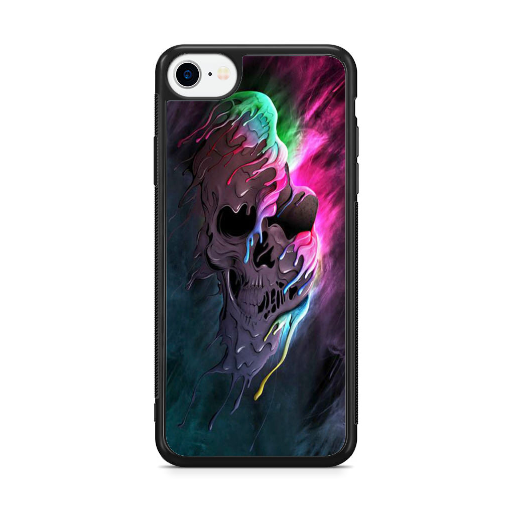 Melted Skull iPhone SE 3rd Gen 2022 Case