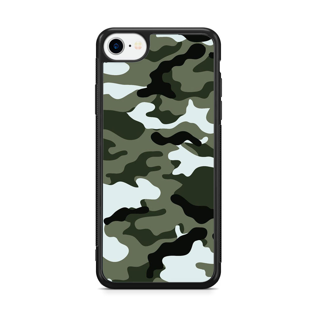 Military Green Camo iPhone SE 3rd Gen 2022 Case
