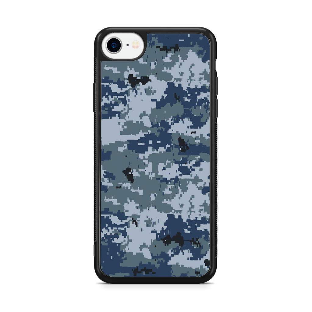 Navy Camo iPhone SE 3rd Gen 2022 Case