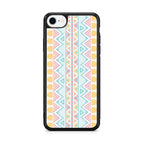 Peach Aztec Pattern iPhone SE 3rd Gen 2022 Case