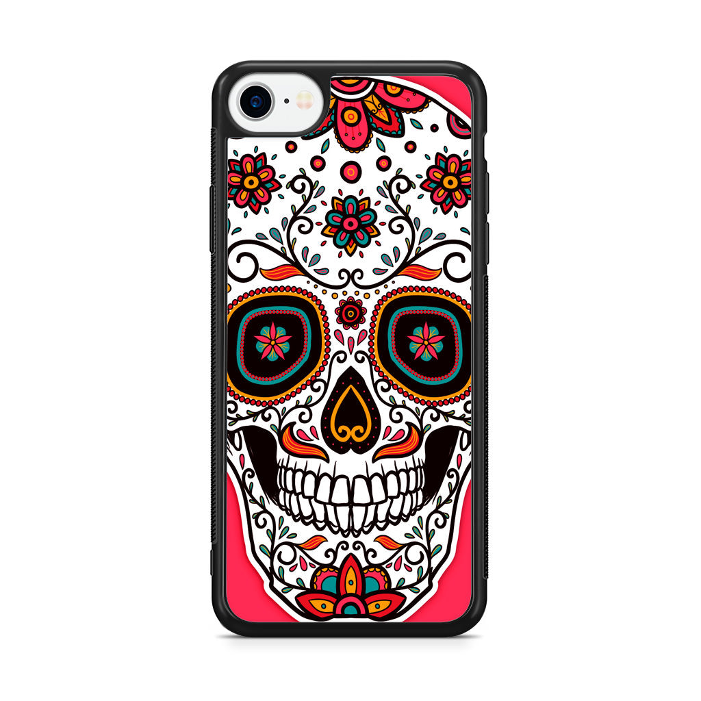 Pink Sugar Skull iPhone SE 3rd Gen 2022 Case