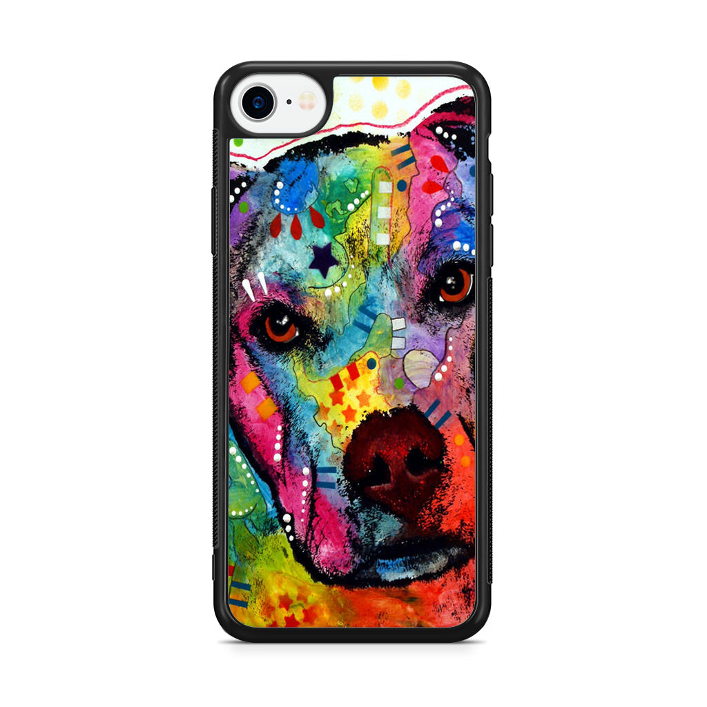 Pitbull Love Painting iPhone SE 3rd Gen 2022 Case