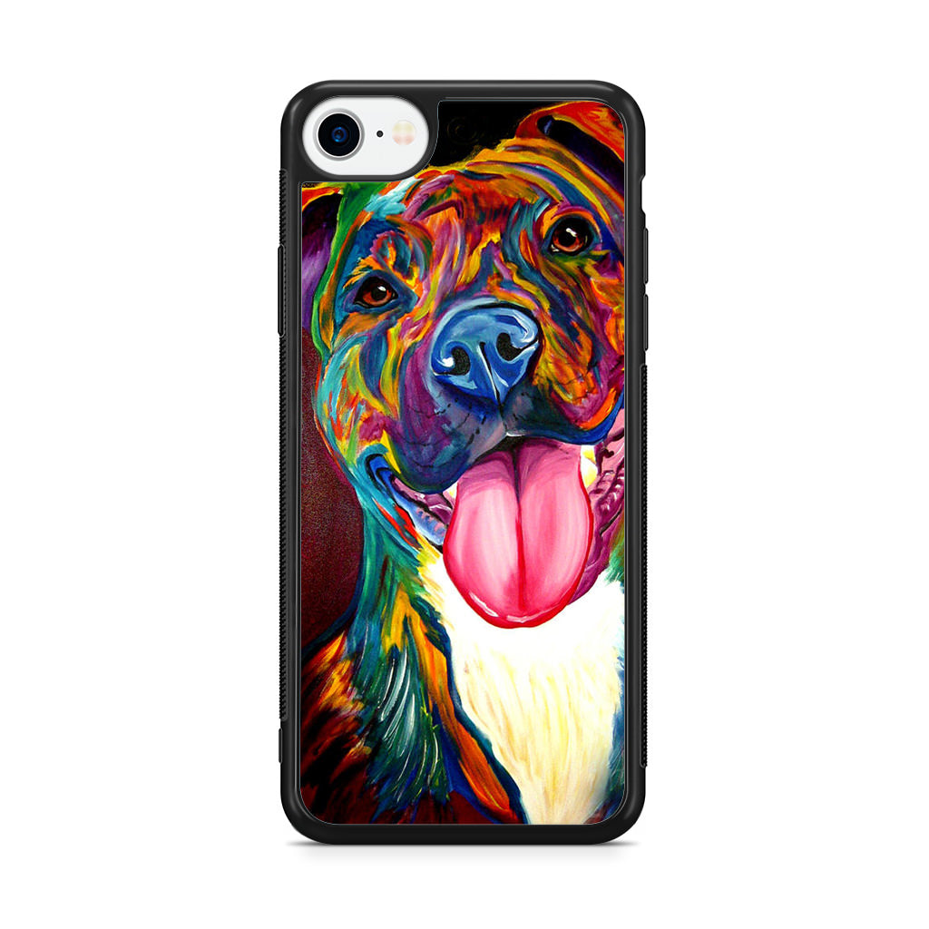 Pitbull Painting Art iPhone SE 3rd Gen 2022 Case
