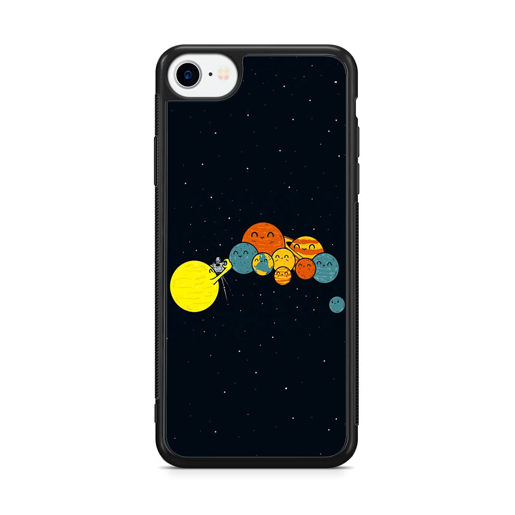 Planet Cute Illustration iPhone SE 3rd Gen 2022 Case