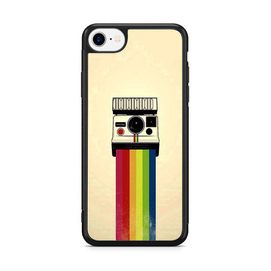 Polaroid Camera Colorful Rainbow iPhone SE 3rd Gen 2022 Case