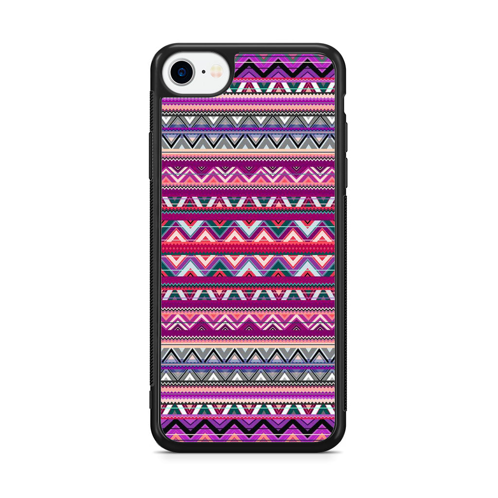 Purple Aztec Art iPhone SE 3rd Gen 2022 Case