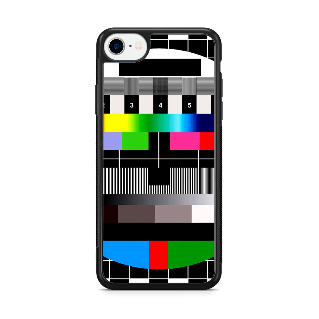 Scheme Pause TV Colorful Mesh iPhone SE 3rd Gen 2022 Case