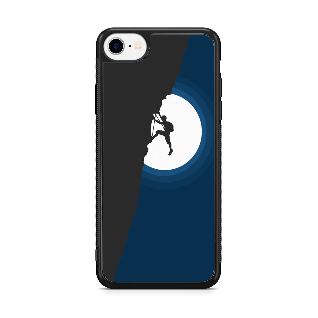 Silhouette of Climbers iPhone SE 3rd Gen 2022 Case