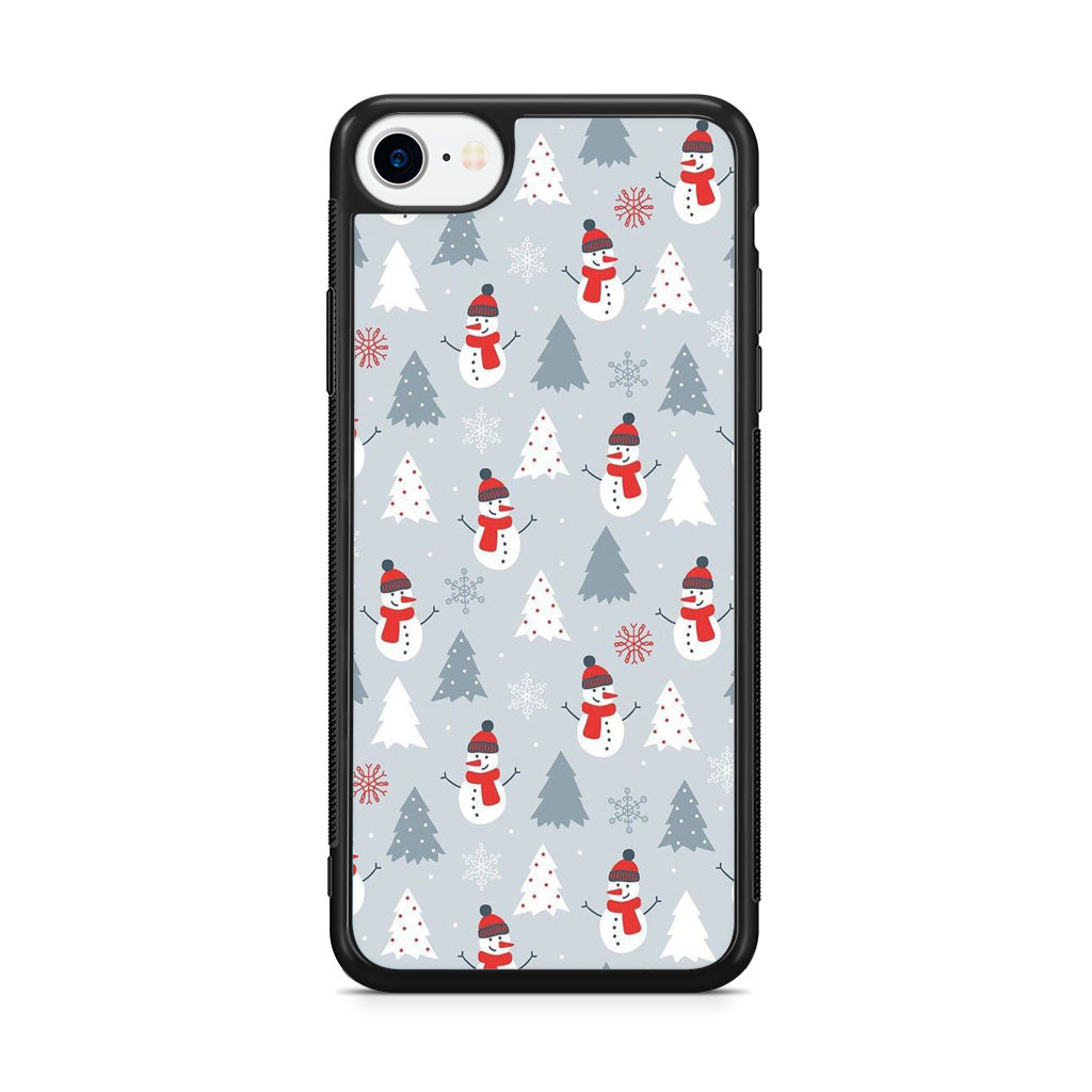 Snowmans Pattern iPhone SE 3rd Gen 2022 Case